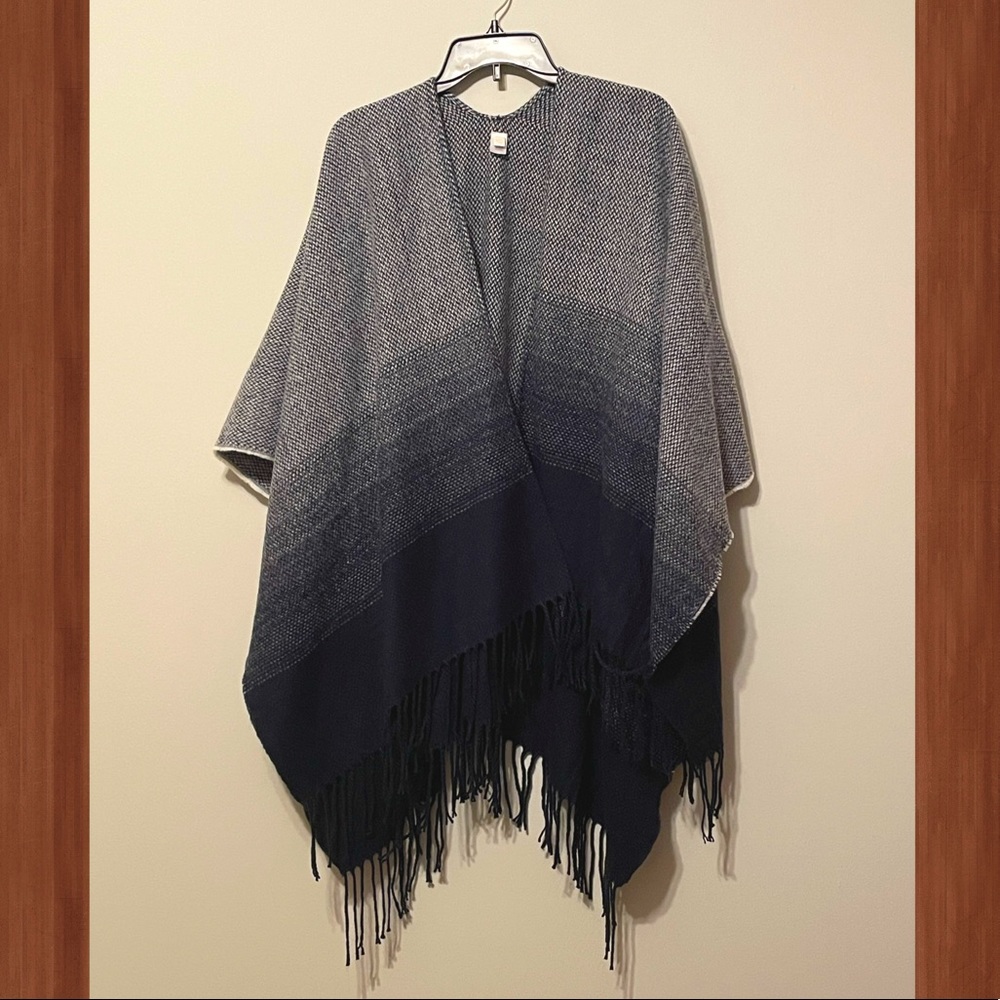 Navy Ombré Shawl